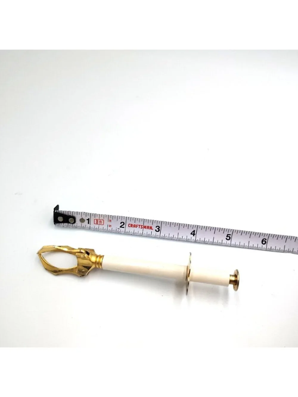 Vintage Mechanical Olive Pickle Server Gold Tone Claw Hors d'Oeuvre Grabber MCM